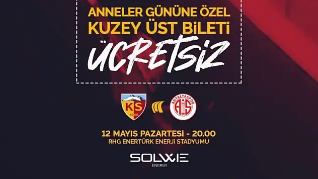 Kayserispor-Antalyaspor maçına 1038 kadın taraftara ücretsiz bilet