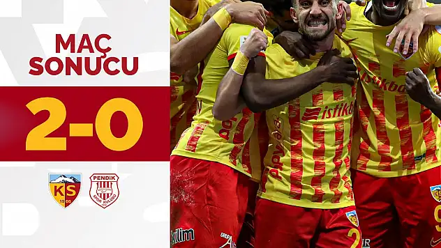 Kayserispor Avrupa hedefine doğru 2-0