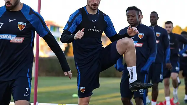 Kayserispor, Gaziantep FK maçı hazırlıklarını sürdürüyor