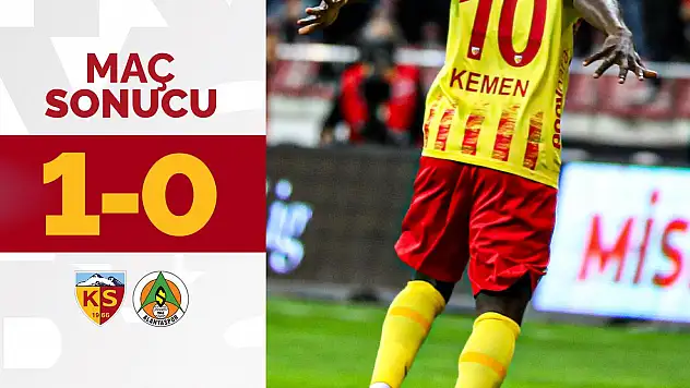 Kayserispor yine kazandı 1-0