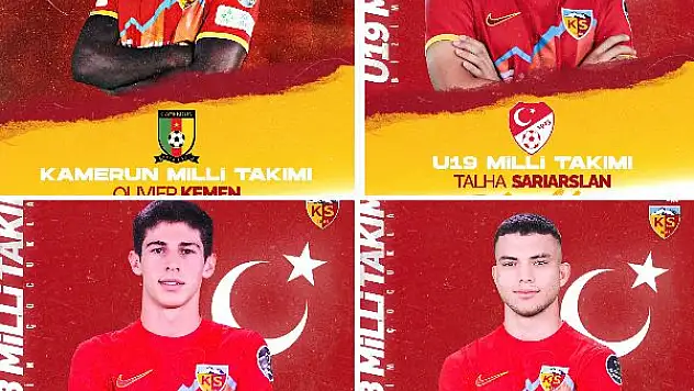 Kayserisporlu 4 futbolcuya milli davet