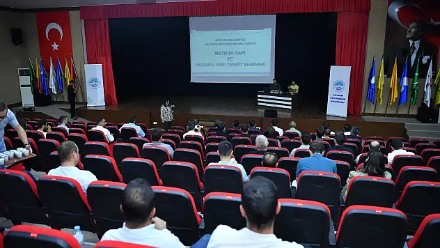Kentsel risklere karşı eğitim: Metruk ve hasarlı yapılar tespit edildi
