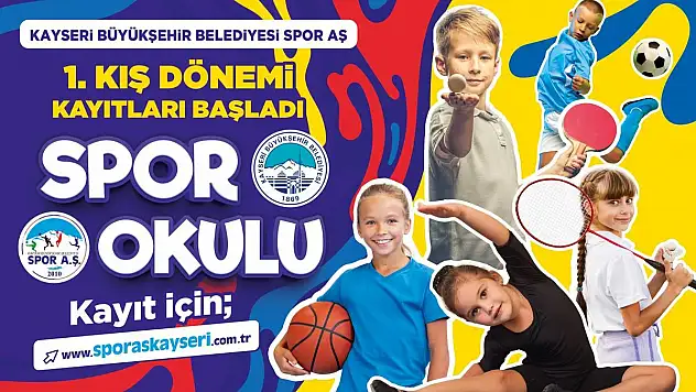 KIŞ DÖNEMİ SPOR OKULLARI KAYITLARI BAŞLADI