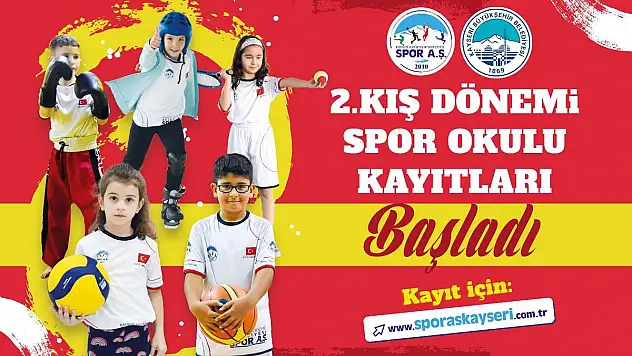 KIŞ DÖNEMİ SPOR OKULLARI KAYITLARI BAŞLADI