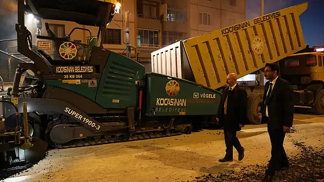KOCASİNAN, ASFALT ÇALIŞMASIYLA REKOR TAZELEDİ