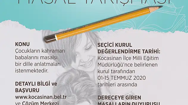 KOCASİNAN BELEDİYESİ'NDEN ÖĞRENCİLERE YÖNELİK  MASAL YARIŞMA SI