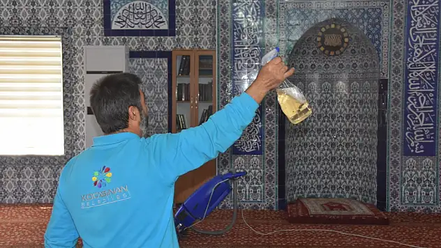 KOCASİNAN'DA CAMİLER RAMAZAN AYINDA DA GÜL KOKUYOR