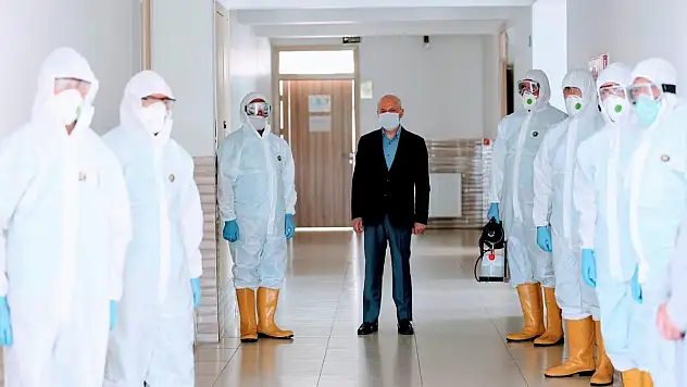 KOCASİNAN'DA YKS İÇİN DEZENFEKTE SEFERBERLİĞİ