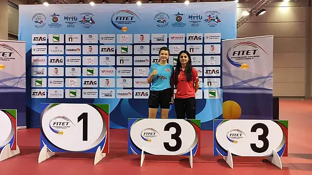 KOCASİNAN SPORCUSU, U15 AKDENİZ ŞAMPİYONASI'NDA 3.OLDU