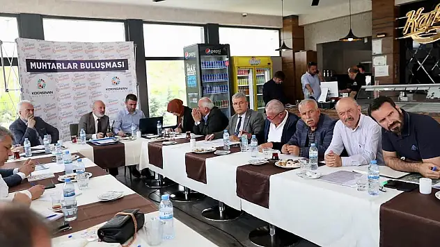 KOCASİNAN'DA MUHTARLAR TOPLANTISI