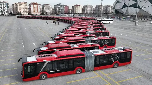 Konya'nın ulaşım filosuna 53 çevreci otobüs