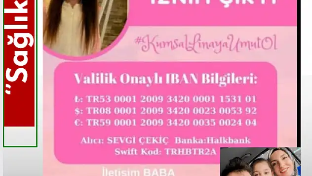 LİNA'NIN KÖK HÜCRE TEDAVİSİ İÇİN 3.2 MİLYON LİRA LAZIM