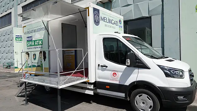 Melikgazi Belediyesi'nden Mobil sıfır atık aracı