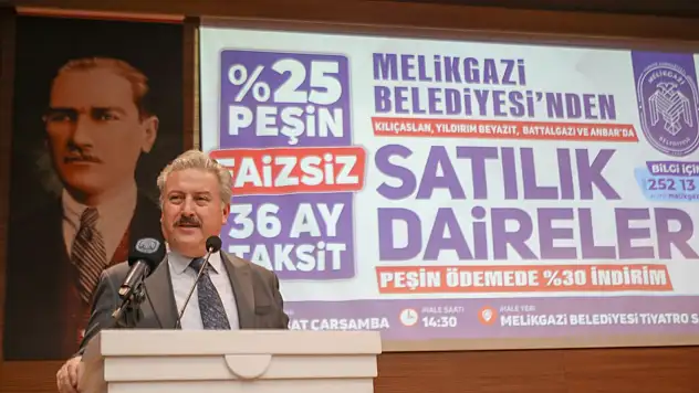 Melikgazi'de 23 daire ihale ile satıldı