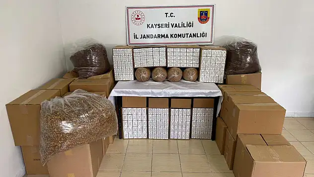 Melikgazi'de Kaçak Tütün Operasyonu