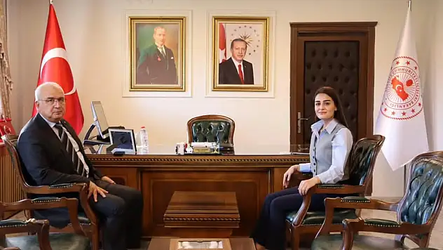 Melikgazi Kaymakamı Arısoy'dan Yılmaz'a nezaket ziyareti