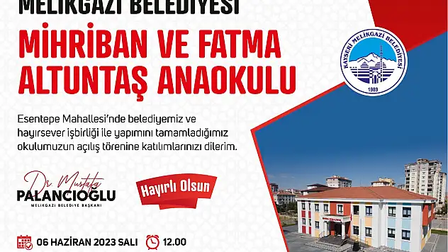 Mihriban Fatma Altuntaş Anaokulu açıldı
