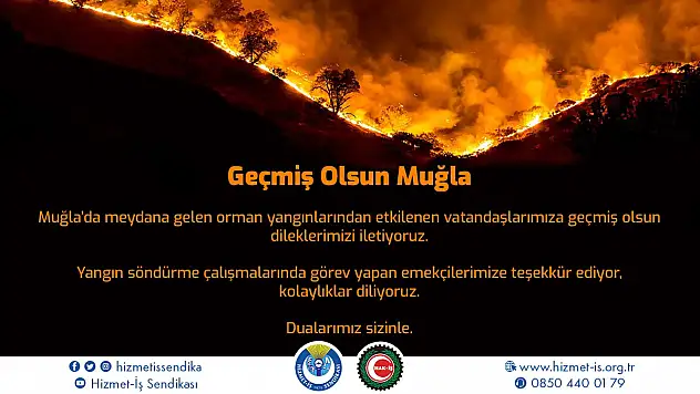 MUĞLA DA ORMAN YANGINI DEVAM EDİYOR