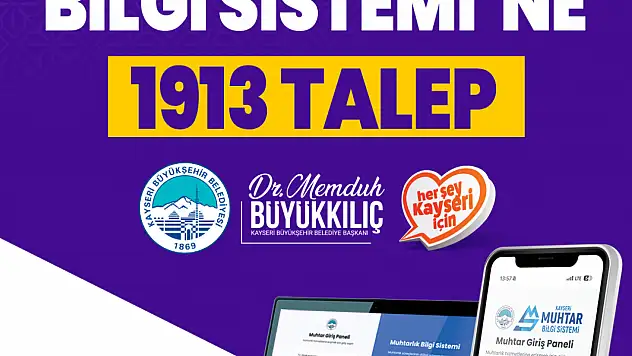 Muhtar Bilgi Sistemi'nde 2 bine yakın talep