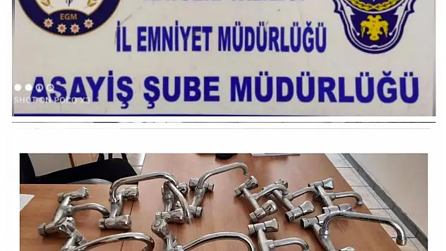 Musluk hırsızları yakalandı