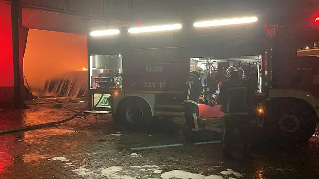 OSB'de yangın