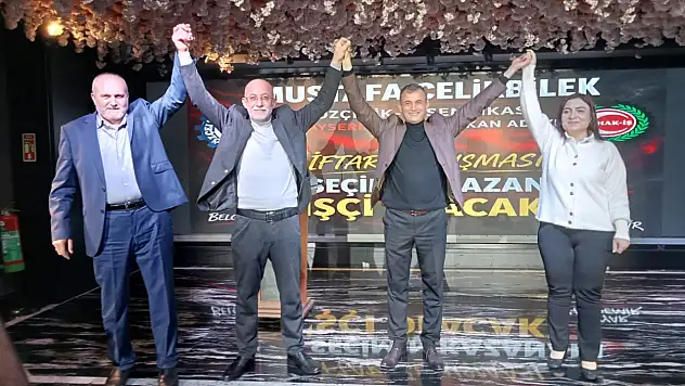 Özçelik-İş Sendikası Kayseri Şube Başkan adayı Çelikbilek, işçilerle iftarda buluştu