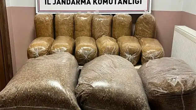 Pınarbaşı'nda 600 Kilo kaçak tütün ele geçirildi