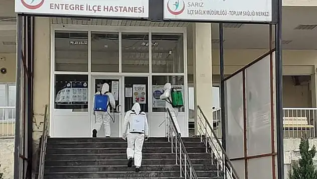 Sarız da dezenfekte çalışmaları devam ediyor