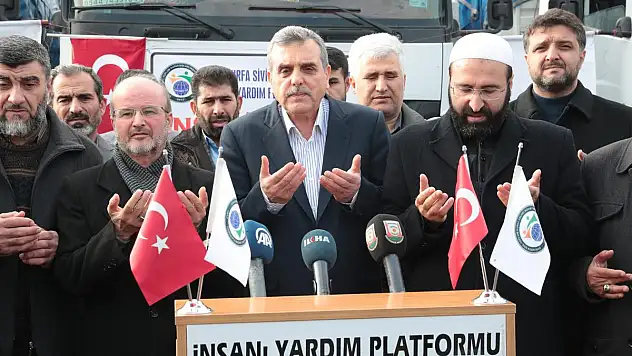 SURİYE MAZLUM HALKINA 3 TIR DOLUSU YARDIM DAHA YOLA ÇIKTI