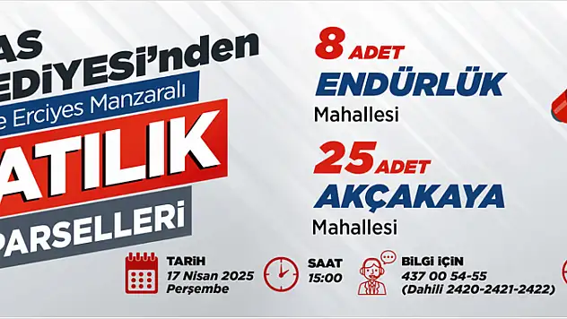 Talas belediyesi 7 Nisan 2024