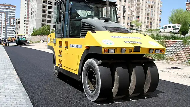Talas belediyesi asfalt çalışmaları