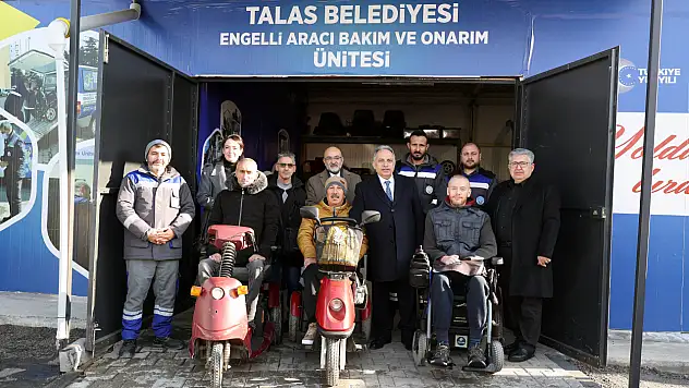 Talas belediyesi'nden engellilere büyük destek