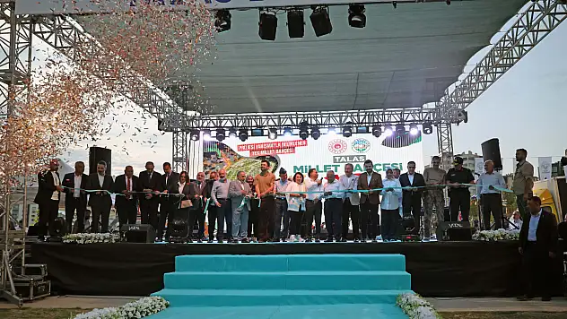 Talas millet bahçesi hizmete açıldı