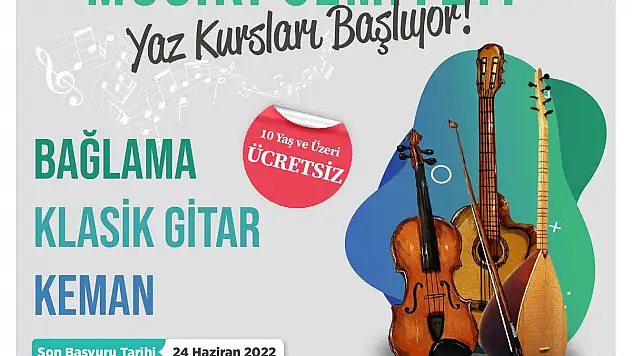 TALAS MUSİKİ CEMİYETİ'NDE KURS KAYITLARI BAŞLADI