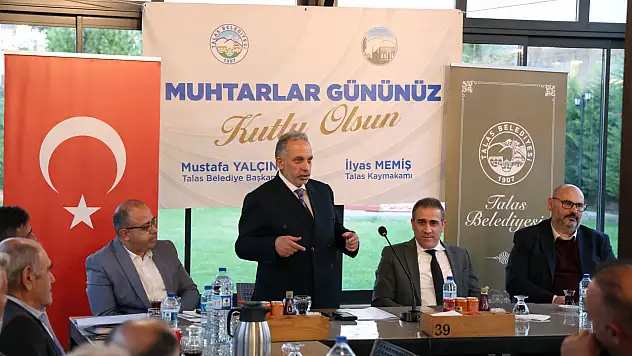 Talas'ta Muhtarlarla gönül gönüle