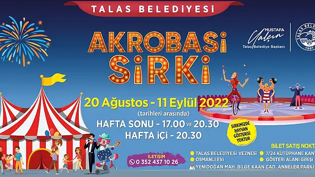 TALAS'TA SİRK HEYECANI