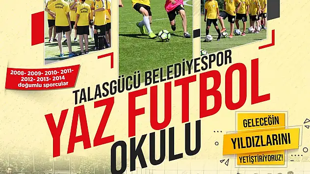 TALAS'TA YAZ SPOR KURSLARINA KAYITLAR SÜRÜYOR