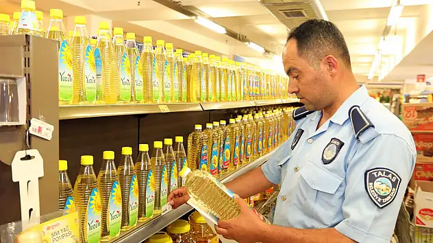 TALAS'TA ZABITADAN MARKET VE PAZAR DENETİMİ