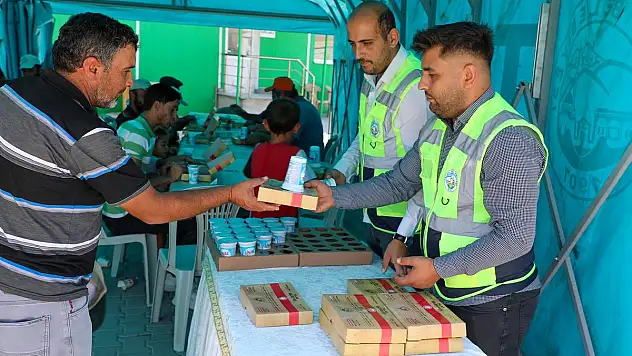 TALAS'TAN ÇİFTÇİYE ÖĞLEN KUMANYASI