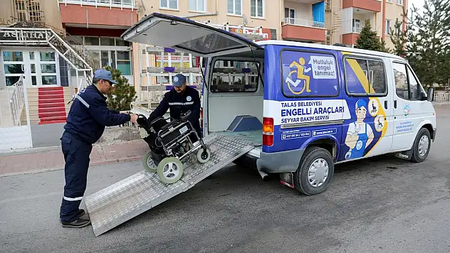 TALAS'TAN ENGELLİ VATANDAŞLARA ÖZEL HİZMET
