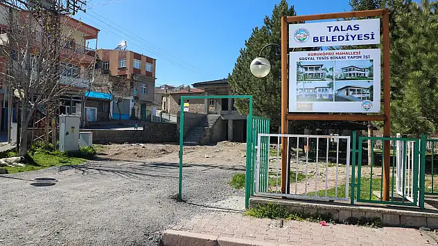 TALAS'IN  ÇOK YÖNLÜ SOSYAL TESİS ATAĞI DEVAM EDİYOR