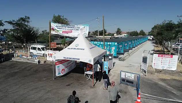 TALAS'TA KURBAN SATIŞ YERLERİ KURA İLE  BELİRLENDİ