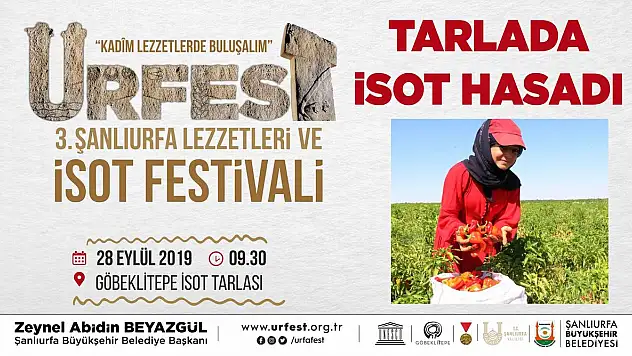 TARLADA İSOT HASADI' YAPILACAK