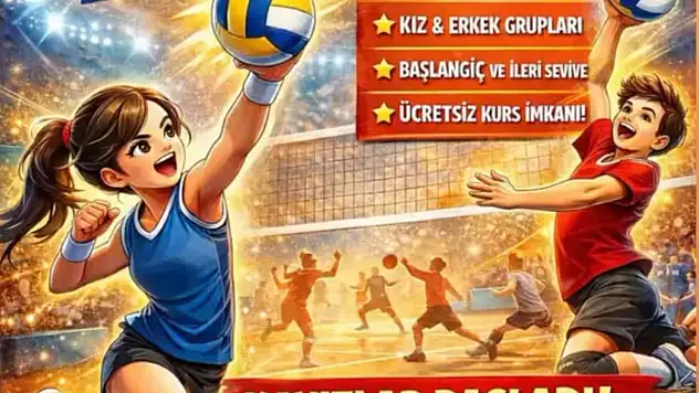 Tomarza'da voleybol kursları kayıtları başladı