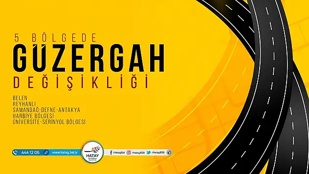 TOPLU TAŞIMADA 5 BÖLGEDE GÜZERGÂHLAR DÜZENLENDİ