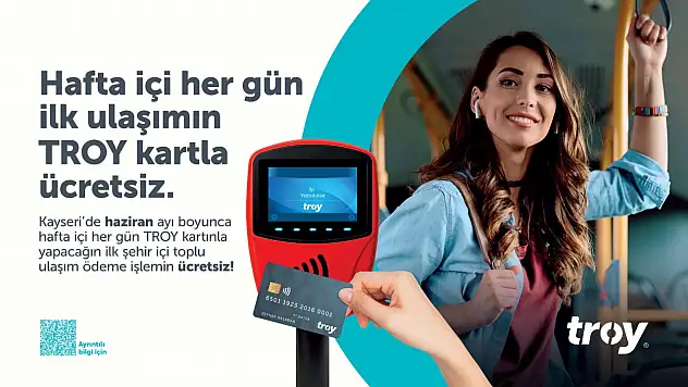 TROY Kartla İlk Yolculuk Ücretsiz