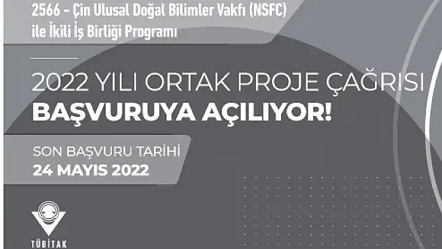 TÜBİTAK – ÇİN PROJELERİ DESTEKLEYECEK