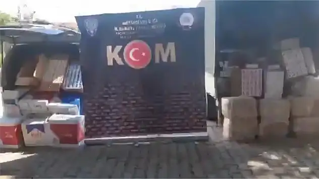 Tütün dolu depoya baskın