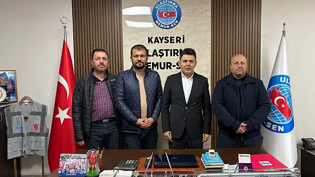 Ulaştırma Bakan Yardımcısı Poyraz'dan Ulaştırma Memur-Sen Kayseri Şubesi'ne ziyaret