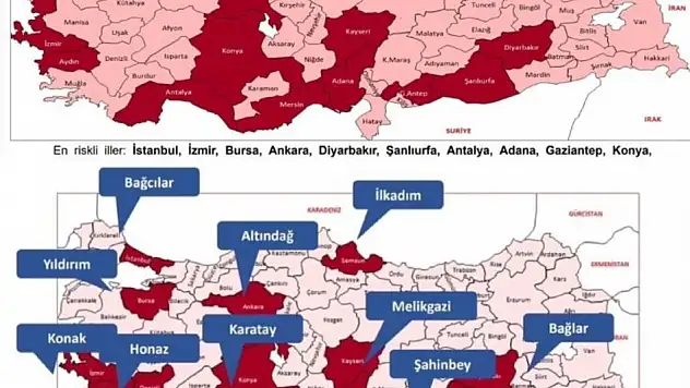 Uyuşturucu risk analizine göre Melikgazi en riskli ilçe